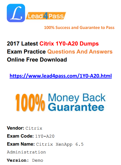 1Y0-A20 dumps