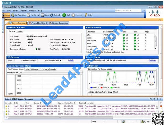 lead4pass 300-206 exam dumps - q33-1