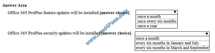 lead4pass ms-100 exam question q10-1